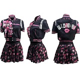 WHOLESALE |  Baseball Jacket & Skirt Set