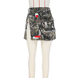 WHOLESALE |  Patchwork Camo Mini Skirt
