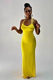 WHOLESALE | Racer Back Maxi Dress in Yellow