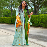 WHOLESALE |   Cover-Up Digial Printed Robe in Green