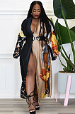 WHOLESALE |   Cover-Up Digial Printed Robe in Black