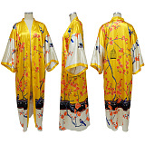 WHOLESALE |   Cover-Up Digial Printed Robe in Yellow