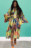 WHOLESALE |   Cover-Up Palm Digial Printed Robe l