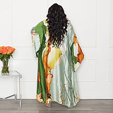 WHOLESALE |   Cover-Up Digial Printed Robe in Green