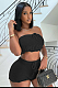 WHOLESALE | Knitted Fabric Shorts Set in Black