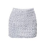 WHOLESALE | High Elastic Fabric Ruffle Skirt