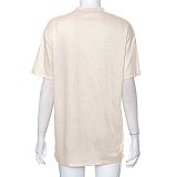 WHOLESALE | Printed T-Shirt in Apricot