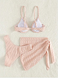 WHOLESALE | Solid 3 Piece Bikini in Light Pink