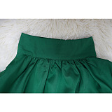 WHOLESALE |  Ruffle Long Sleeves Open Back Halter Pleated Skirt Set