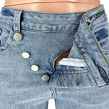 WHOLESALE | Distressd Elastic Jeans