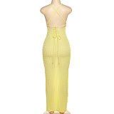 WHOLESALE | Popcorn Material Maxi Dress