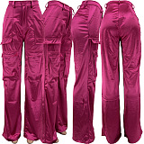 WHOLESALE | Rose Red Pockets Pants