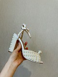 JIMMY CHOO Sacaria 120 embellished satin platform sandals(FREE SHIPPING)