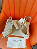 JIMMY CHOO Sacaria 120 embellished satin platform sandals(FREE SHIPPING)