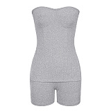 WHOLESALE | Pitted Fabric Shorts Set