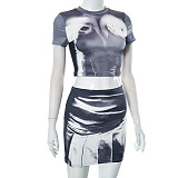WHOLESALE | 3D Printed Skirt Set