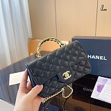 Chanel Small flap bag with top handle Shoulder Bag (Worldwide Free Shipping)