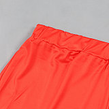WHOLESALE | Color Bar Off Shoulder Puffy Sleeve Shorts Set