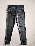 WHOLESALE | Pu Material High-waist  Elastic Pants