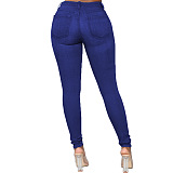 　WHOLESALE | Ｍid-waist High Elastic Jeans