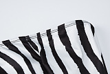 WHOLESALE | Zebra Off-shoulder Long Sleeve Dress