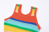 WHOLESALE | Elastic Fabric Rainbow Tank Long Dress