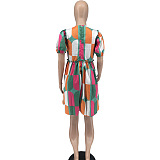 WHOLESALE | Digital Printed Back Zip Up Dress