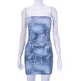 WHOLESALE | Digital Printed Bandeau Dress
