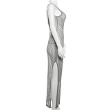 WHOLESALE | Side Split Open Back Maxi Dress