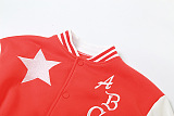 WHOLESALE | ABC Star Embroidered Baseball Jacket