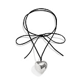 WHOLESALE | Adjustable Heart Choker Necklace ( Flannel Line) 2 pack