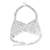 WHOLESALE | Handmade Acrylic Disc Chain Top(Free Size) in Silver
