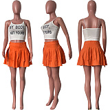 WHOELSALE | Pleated Skirt in Orange