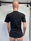 SUPER WHOLESALE | Black Skull Printed T-shirt