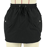 SUPER  WHOLESALE | Self-tied Mini Cargo Skirt in Solid