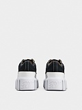 SUPER WHOLESALE |  Viv' Go-Thick Strass Buckle Slip-on Sneakers in Canvas Black