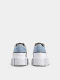 SUPER WHOLESALE |  Viv' Go-Thick Strass Buckle Slip-on Sneakers in Denim