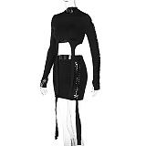 SUPER WHOLESALE | Hollow-out Strap Skirt Set