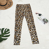SUPER WHOLESALE | Printed Long Coat Bodycon Pants 2pieces in Leopard