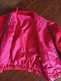 SUPER WHOLESALE | Shinning Material Zip Up Baseball Jacket in Red