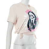 SUPER WHOLESALE | Gost Printed Plunging Neck T-shirt