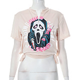 SUPER WHOLESALE | Gost Printed Plunging Neck T-shirt