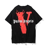 Vlone X Palm Angels T-shirt Red/Black