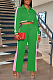 SUPER WHOLESALE | Side Strip Printed Crop Jacket Top & Straight Self-tied Pants in Green