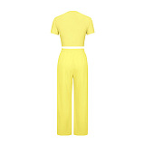 SUPER WHOLESALE | STARK Printed Jogging Suit in Yellow