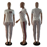 SUPER WHOLESALE | Monogram Pants with T-shirt Set