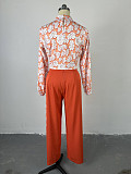 SUPER WHOLESALE | Flower Printed  Split Sleeve Top & Loose Pants