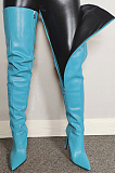 WHOLESALE | Elastic Pu Material Knee High Boots.