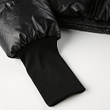 SUPER WHOLESALE | Sock Cuff Patchwork Crop Puufy Jacket