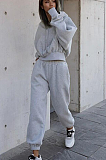 SUPER WHOLESALE | Hoodie Top with Jogging Pants in Solid